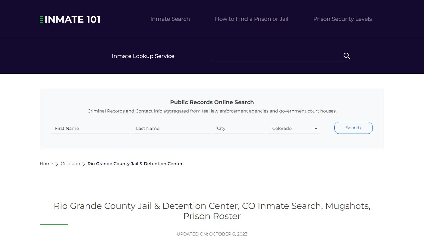 Rio Grande County Jail & Detention Center, CO Inmate Search, Mugshots ...